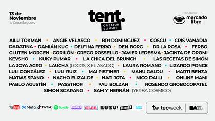 Más de 3000 creadores se reunirán junto a plataformas como YouTube, Meta, TikTok, Spotify y Twitch