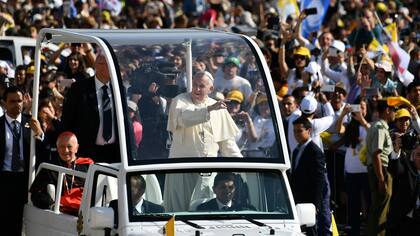 Más de 400.000 personas asistieron a la misa del papa Francisco en O'Higgins, Chile