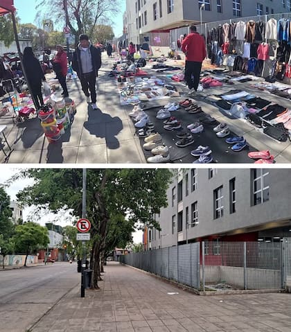 Más de mil trabajadores fueron removidos del Parque Alberdi y la avenida Lisandro de la Torre