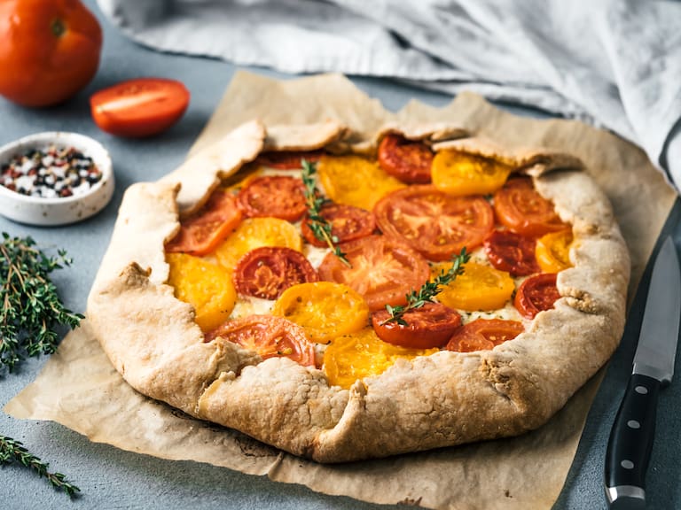 Savory,Fresh,Homemade,Tomato,Tart,Or,Galette.ideas,And,Recipes,For
