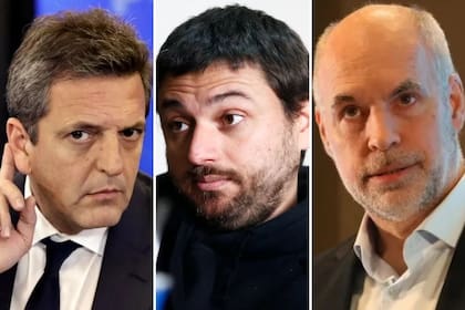 Massa, Grabois y Rodríguez Larreta