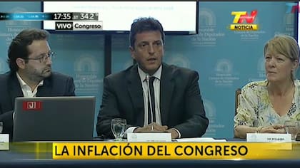 Massa presentó un índice de inflación alternativo junto a Marco Lavagna y Stolbizer, en 2016