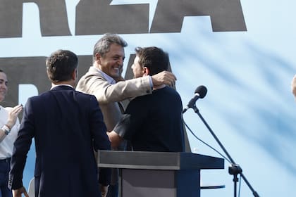 Massa y Grabois, en el cierre de campaña de Fuerza Patria