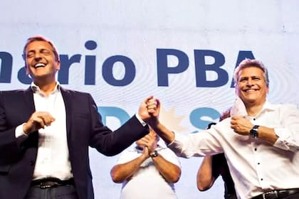 Massa y Raúl Díaz, uno de los directores del Mercado Central