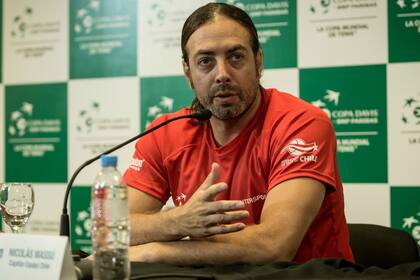 Massú, en la conferencia de prensa del equipo chileno