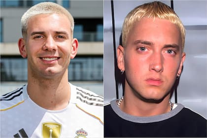 Mastantuono y su parecido con Eminem