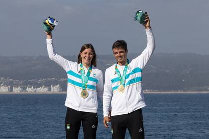 Mateo Majdalani y Eugenia Bosco, en lo más alto del podio en los Juegos Panamericanos Santiago 2023