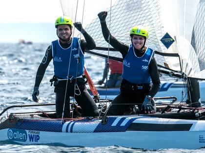 Mateo Majdalani y Eugenia Bosco lideraron el Selectivo de nacra 17 y se clasificaron a Santiago 2023 y a París 2024