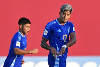 Mateo Martínez, uno de los jugadores de mejor rendimiento en la selección argentina Sub 17 durante el Mundial