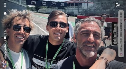 Mateo Retegui y su papá, el Chapa Retegui, estuvieron presentes en el Gran Premio de Imola