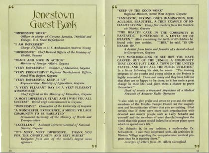 Materiales relativos a la secta de Jim Jones y la masacre de Guyana