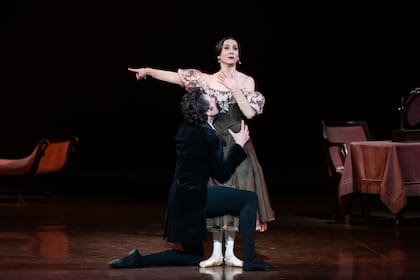 Mathieu Ganio y Ludmila Pagliero en "Onegin", en la función del 1° de marzo pasado