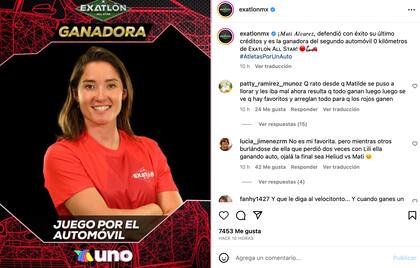 Mati Álvarez ganó el automóvil en Exatlón: All Star