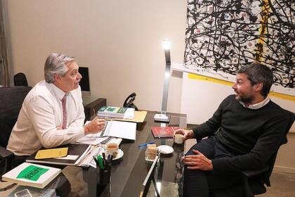 Alberto Fernández y Matías Lammens