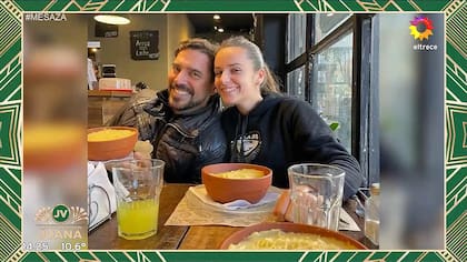 Matías Alé junto a su novia, Martina Vignolo