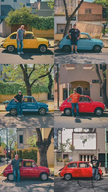 Matías de Caro compartió la imagen de las personas y los autos que lo ayudaron a crear su divertido video