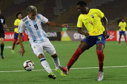 Matías Godoy, centrodelantero de Atlético de Rafaela