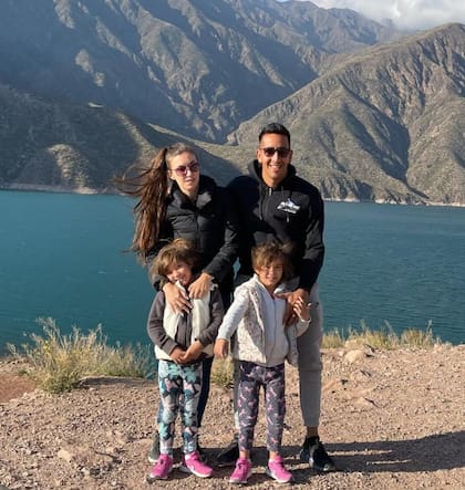 Matías Ibáñez de vacaciones con su familia