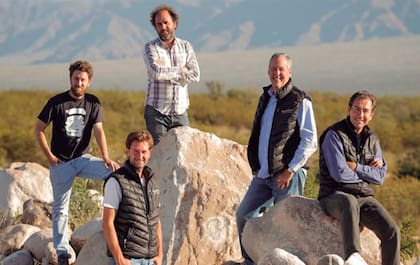 Matías, Juan Pablo, Gerardo y Gabriel Michelini junto a su socio Daniel Sanmartino
