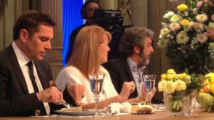 Matías junto a Margarta Stolbizer y Ricardo Darín