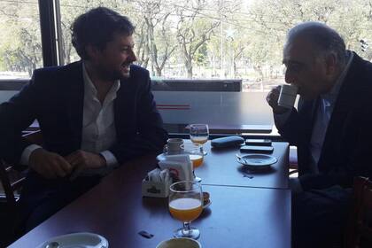 Matías Lammens y Alejandro Nadur se juntaron en Parque Patricios