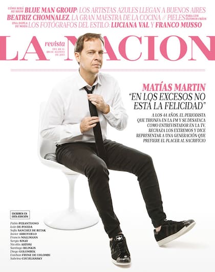 Matías Martin, este domingo en la tapa de LA NACION Revista