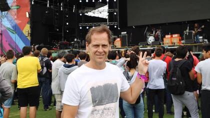 Matías Martin hizo su programa desde el predio