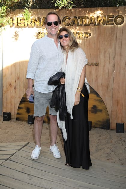 Matías Martin y Natalia Graciano en enero de este año, en Punta del Este