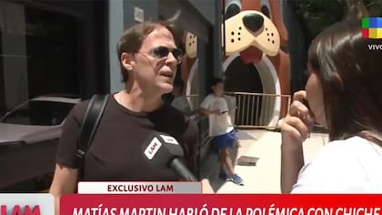 Matías Martin ya había tenido un encontronazo con la prensa tras la pelea de su hijo Luca con Chiche Gelblung