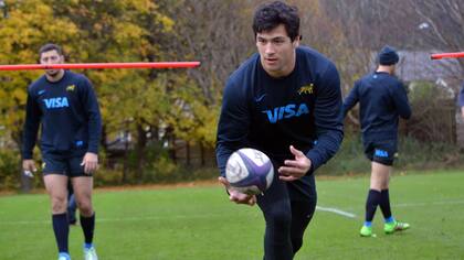 Matías Moroni, en la gira de noviembre de 2016, previo al partido con Inglaterra