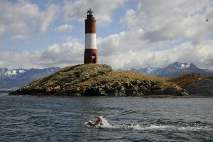 Matías Ola está acostumbrado a nadar en aguas heladas