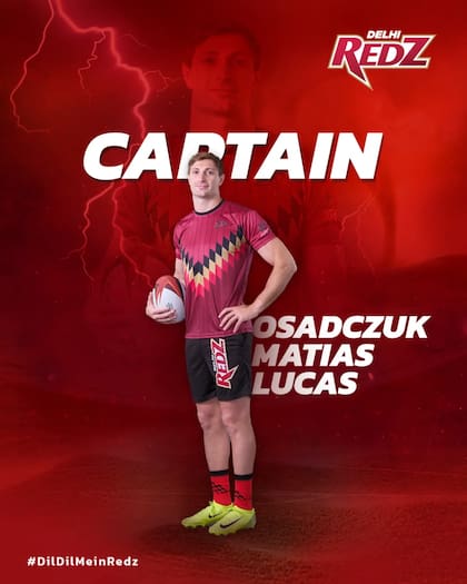 Matías Osadczuk es el capitán de Delhi Redz