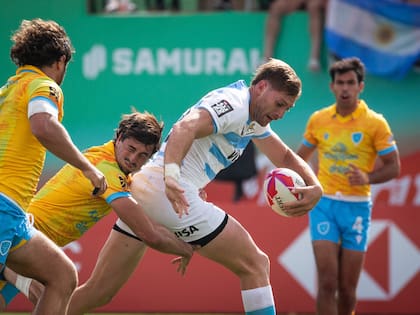 Matías Osadczuk y los Pumas 7s tuvieron un muy buen inicio ante Uruguay, rival a priori inferior