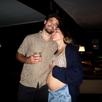 Matías Palleiro y Jimena Barón celebraron su primera Navidad como padres