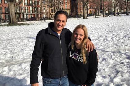 Matías y su mujer, Ximena.