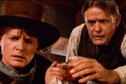 Matt Clark, en una escena de Volver al futuro III