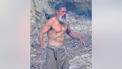 Matt Damon en el set de grabación