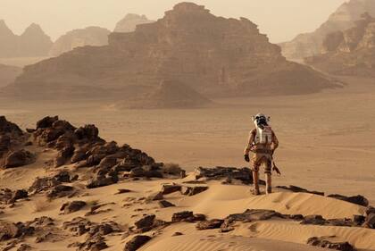 Matt Damon, en Misión rescate. Las escenas ambientadas en la superficie de Marte fueron filmadas en Jordania