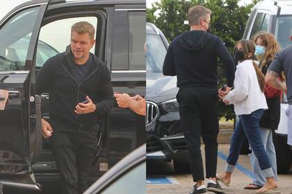 Matt Damon salió a cenar en Los Ángeles con su familia