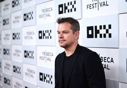 Matt Damon, uno de los productores de Kiss The Future, no quiso perderse el evento