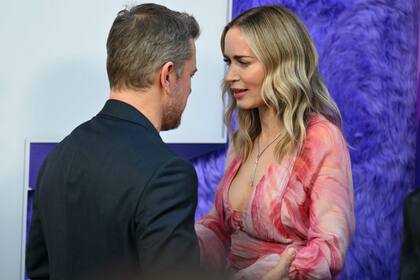 Matt Damon y Emily Blunt se reencontraron en la premiere de Amigos imaginarios, película en la que le prestan sus voces a dos de los protagonistas