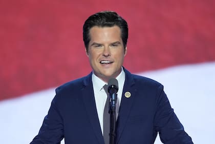 Matt Gaetz reaccionó a la ley estatal que apoyó el gobernador de Florida, Ron DeSantis, en una conferencia de prensa