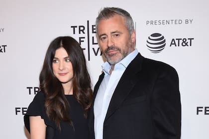 Matt Leblanc con la productora Aurora Mulligan, en un evento realizado en Nueva York en 2017