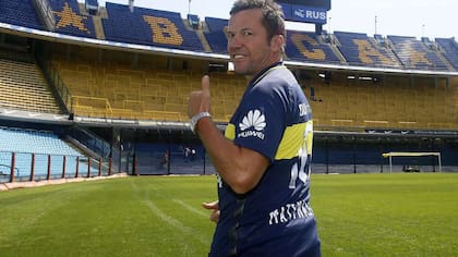 Matthäus en su visita a la Bombonera
