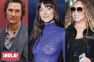 Matthew McConaughey y su mujer en Londres, el vestido “desnudo” de Dakota Johnson y una gótica Mariah Carey