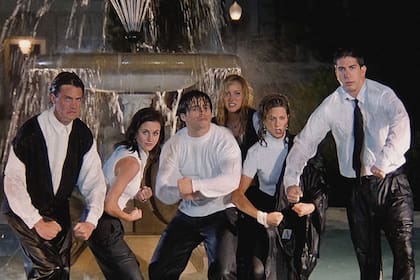 Matthew Perry, Courteney Cox, Matt LeBlanc, Lisa Kudrow, Jennifer Aniston y David Schwimmer, los protagonistas de Friends