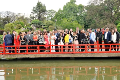 Todos los invitados de una boda muy primaveral