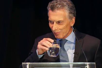 Mauricio Macri en uno de los cortes del debate televisado