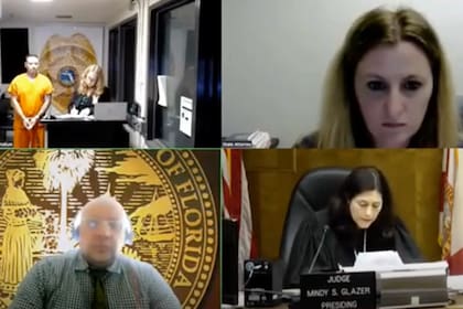 Mauricio Aparo, en la audiencia de imputación de cargos en Miami