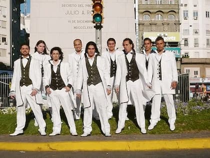 Mauricio Davico, en sus épocas como integrante del grupo de cumbia Ráfaga